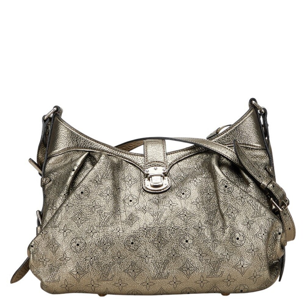 Louis Vuitton Monogram Mahina Shoulder Bag Argent Leather